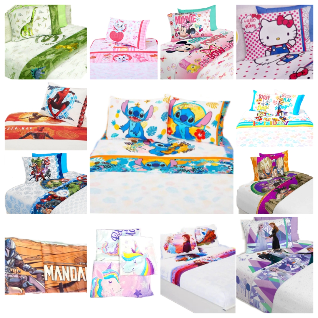 Sábanas infantiles personajes Disney Individuales Sabanas y blancos